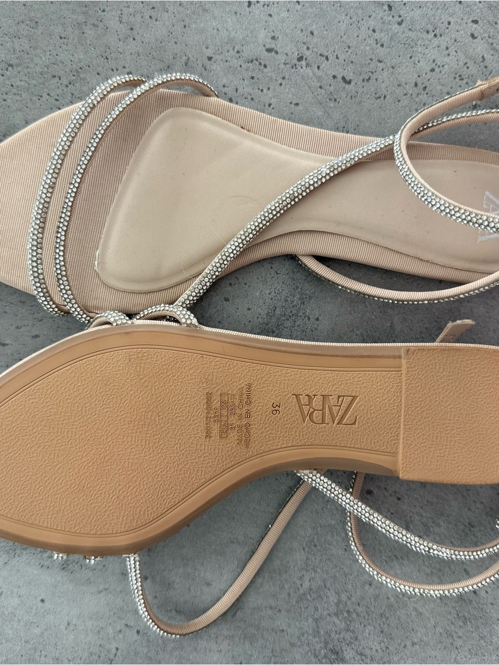 Zara Sandals Rhinestone - Picture 3 of 3